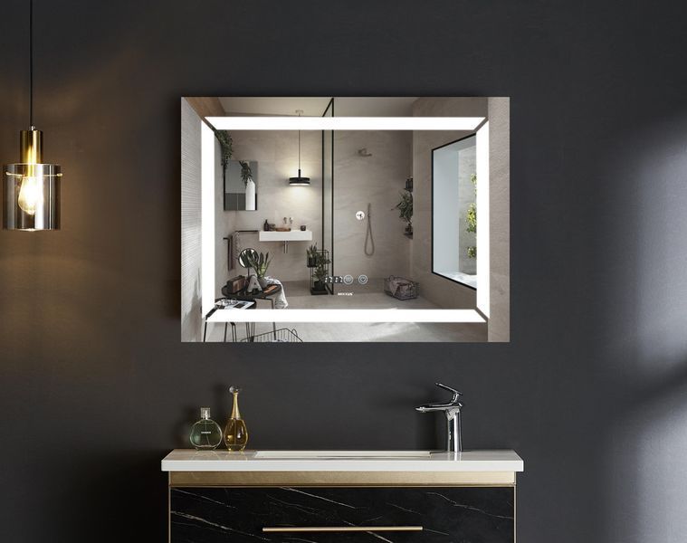 Дзеркало Mixxus Light MR01-70x50 (годинник, LED-підсвітка, антизапотівання) (MI6000) MI6000 фото