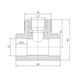 Трійник PPR Blue Ocean 32х1/2"х32 ВР SD00009248 фото 2