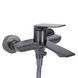 Смеситель для ванны Qtap Vlasta New (с душевым гарнитуром) QTVLA259GMB45643 Gunmetal Black PVD, однорычажный SD00051767 фото 3
