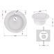 Кухонная мойка Lidz D510/200 WHI-01 (LIDZWHI01D510200) SD00039821 фото 2