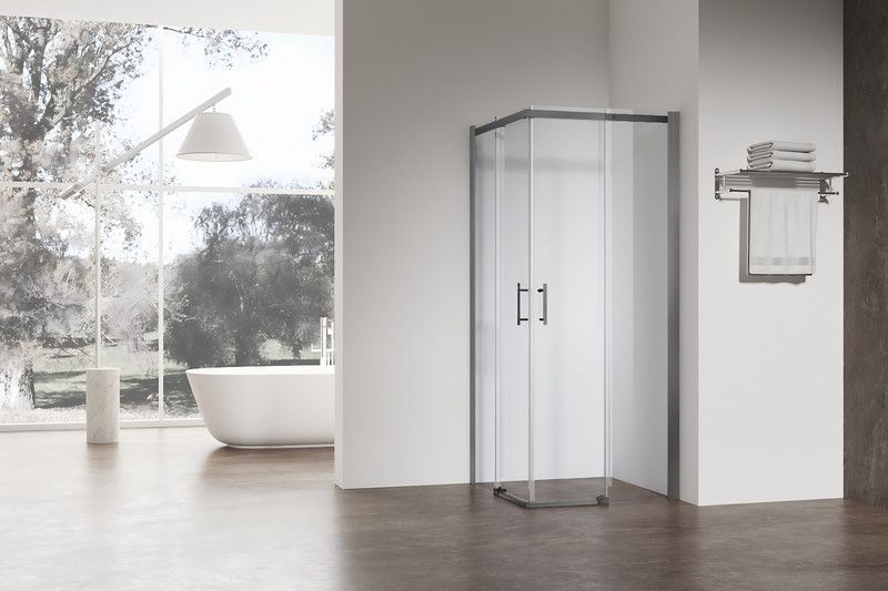 Душова кабіна без піддону Koer SR SC03 90x90 см, скло Easy Clean 6 мм, графіт (KR5359) KR5359 фото