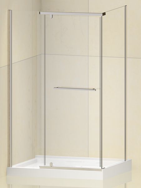 Душова кабіна Koer SR SC01 120x80 см без піддону з прозорим склом 8мм, хром (KR5353) KR5353 фото
