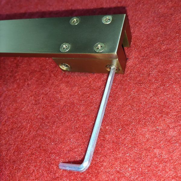 Душова перегородка Koer SR SP02-100x200-TR-12 Walk-In, скло 8мм, матове золото (KR5396) KR5396 фото