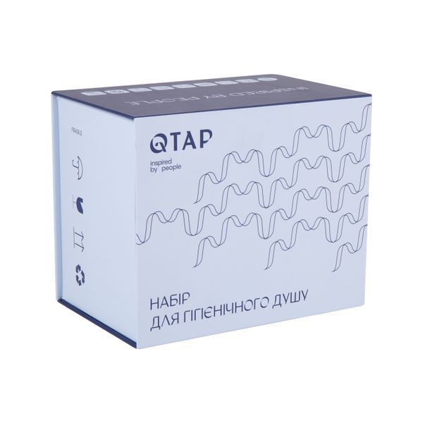 Набір для гігієнічного душу Qtap Inspai-Varius округлий QTINSVARCRMV00440001 Chrome, латунь, одноважільний SD00035722 фото