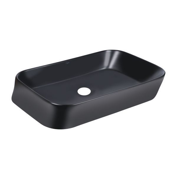 Раковина-чаша Qtap Scorpio 550х390х120 Matt black QT14112243MBN SD00052895 фото