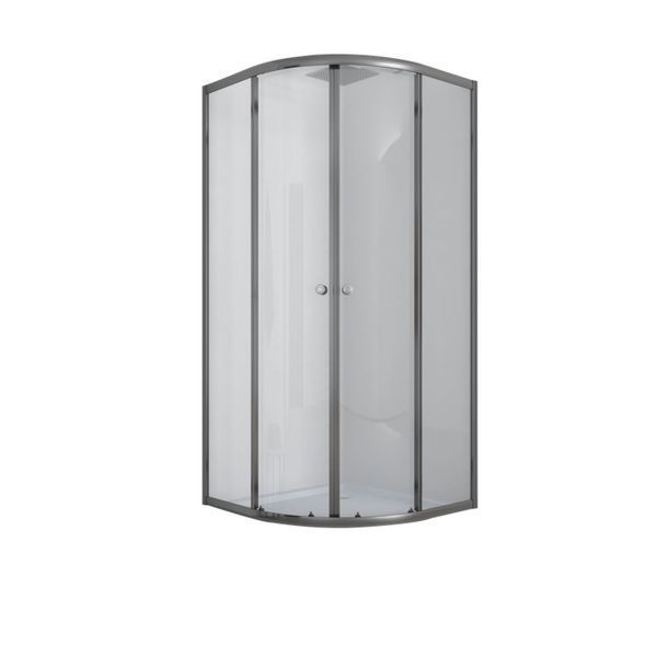 Душова кабіна без піддону MIXXUS PLAIN SC01-90x90 графіт, скло 4мм, розсувні двері (MI6902) MI6902 фото