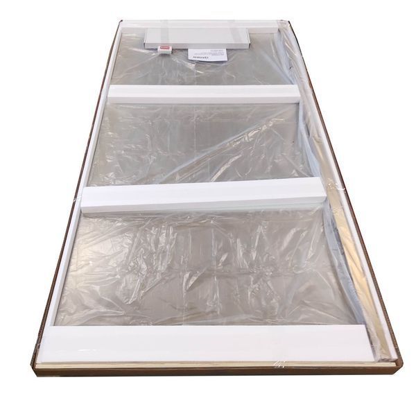 Душова перегородка Koer SR SP02-100x200-TR-12 Walk-In, скло 8мм, матове золото (KR5396) KR5396 фото