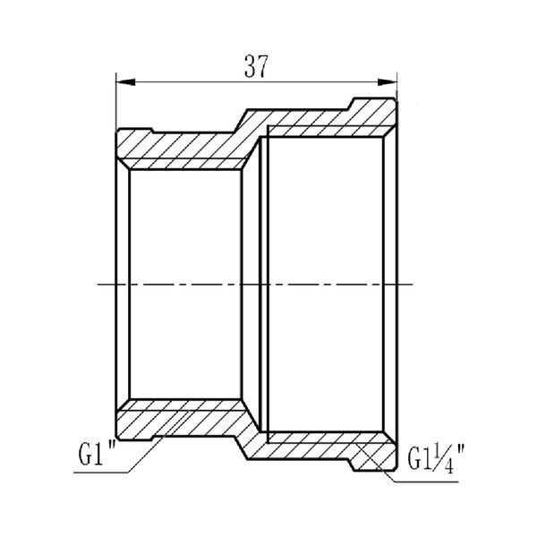 Муфта редукционная SD Forte 1" 1/4х1" ВВ SF3573225 SD00002551 фото