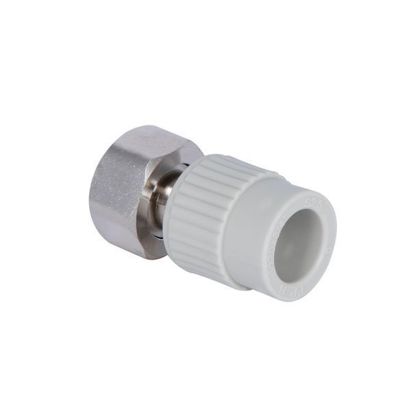 Муфта під Євроконус PPR із накидною гайкою Thermo Alliance 20х3/4" ВР з латунним штоком SD00051637 фото
