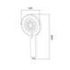 Лейка для ручного душа Lidz Niagara 32 120 мм круглая LDNIA32CRM47554 Хром, 3 режима, ABS пластик SD00053678 фото 2