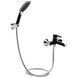 Змішувач для ванни Qtap Grand (з душовим гарнітуром) QTGRABCR006 Chrome/Black, латунь, одноважільний SD00039606 фото 1