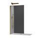 Душова перегородка Koer SR SP02-100x200-TR-12 Walk-In, скло 8мм, матове золото (KR5396) KR5396 фото 1
