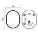 Дзеркало Mixxus Premium ELLIPSE MV05-90x70-REVERSE (LED Touch, Anti-fog, димер (3-6,5kK)) (MP6644) MP6644 фото 8