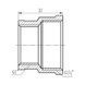 Муфта редукционная SD Forte 1" 1/4х1" ВВ SF3573225 SD00002551 фото 2