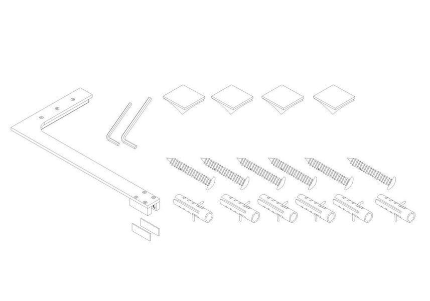 Душова перегородка Koer SR SP02-100x200-TR-12 Walk-In, скло 8мм, матове золото (KR5396) KR5396 фото