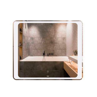 Дзеркало Qtap Leo 800х700 з LED-підсвічуванням Touch, диммер, рег. яскравості QT117814187080W SD00045753 фото