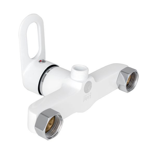 Змішувач для душу Lidz Latwa 010 (з душовим гарнітуром) (k40) LDLAT010WHI45426 White, одноважільний SD00051550 фото