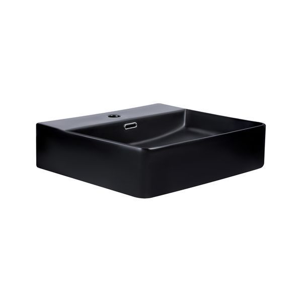 Раковина Qtap Nando LT 500х420х130 Matt black QT12112173SMBMBN SD00052920 фото