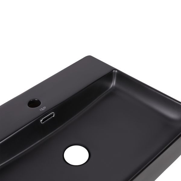 Раковина Qtap Nando LT 500х420х130 Matt black QT12112173SMBMBN SD00052920 фото