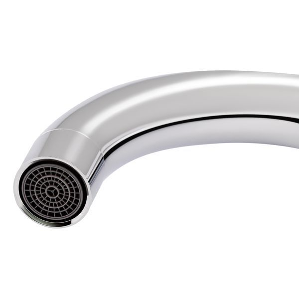Змішувач для кухні Qtap Grand QTGRAWCR007F Chrome/White, одноважільний, поворотний вилив SD00039613 фото
