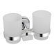Стакан с держателем Lidz Oreo 0402 двойной настенный (матовое стекло) LDORE0402CRM22164 Chrome SD00028261 фото 1