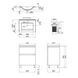 Комплект Qtap Albatross 605х825х460 White тумба підлогова + раковина урізна QT0171TN600D3060CW SD00036095 фото 2