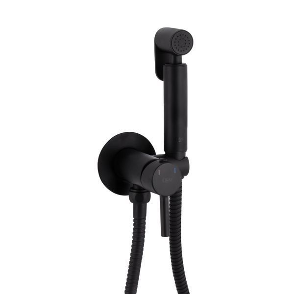 Набор для гігієнічного душу Qtap Inspai-Varius округлий QTINSVARBСRV00440001 Black Matt SD00035723 фото