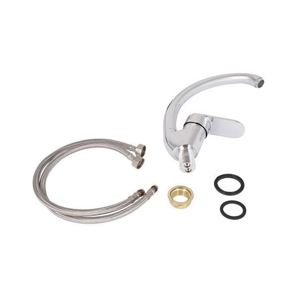 Змішувач для кухні Lidz Tani 008F (k40) LDTAN008FCRM44971 Chrome, одноважільний, поворотний вилив SD00051095 фото