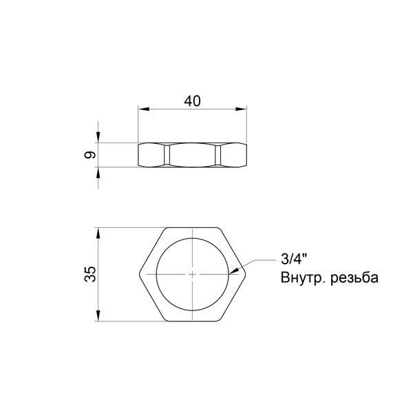 Контргайка SD Plus 3/4" SD40120 SD00047794 фото