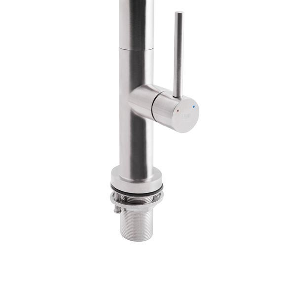 Смеситель для кухни Qtap Zdenek QTZDN9032103FC Brushed Nickel PVD, однорычажный, поворотный излив SD00042912 фото