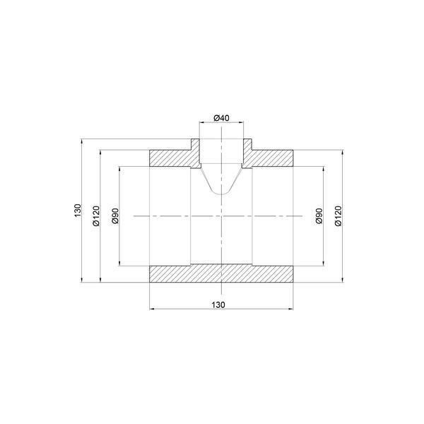 Тройник PPR Thermo Alliance 90х40х90 SD00029378 фото