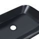 Комплект Qtap Scorpio: Раковина накладная прямоугольная 550х390х120 мм Matt Black + Донный клапан PU03 SD00053422 фото 5