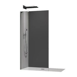 Душевая перегородка Koer SR SP02 Walk-In 100x200, стекло 8мм, графит, Easy Clean (KR5397) KR5397 фото