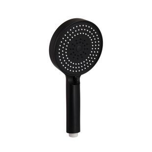 Лейка для ручного душа Qtap Rucni D 130 мм круглая QTRUC125BLM45951 Черный Мат, 3 режима, ABS пластик SD00052075 фото