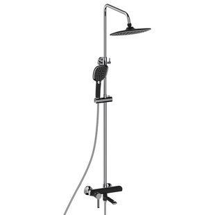 Душова колонна MIXXUS Premium Edem 009-J (BLACK) з змішувачем і коротким виливом (MI5842) MI5842 фото