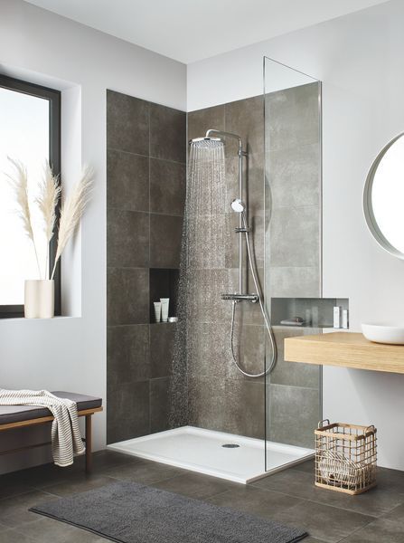 Душевая система Grohe New Tempesta с термостатом и хромированным покрытием 26670000 (26670000) 26670000 фото