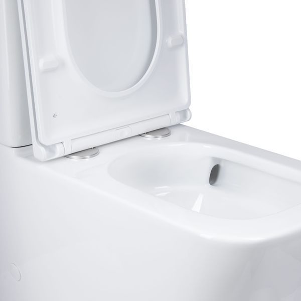 Унітаз підлоговий Qtap Tern Ultra Quiet безобідковий з сидінням Soft-Close QT17222175AUQ1W Білий, компактний SD00051948 фото