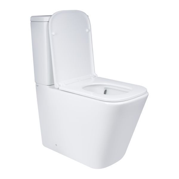 Унітаз підлоговий Qtap Tern Ultra Quiet безобідковий з сидінням Soft-Close QT17222175AUQ1W Білий, компактний SD00051948 фото
