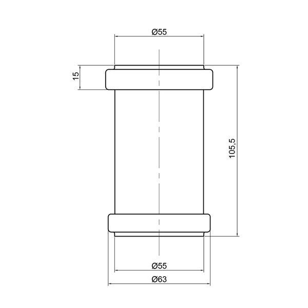 Муфта PPR канализационная TA Sewage 50 SD00034423 фото
