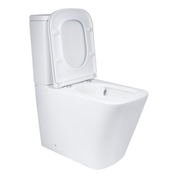 Унітаз підлоговий Qtap Tern Ultra Quiet безобідковий з сидінням Soft-Close QT17222175AUQ1W Білий, компактний SD00051948 фото