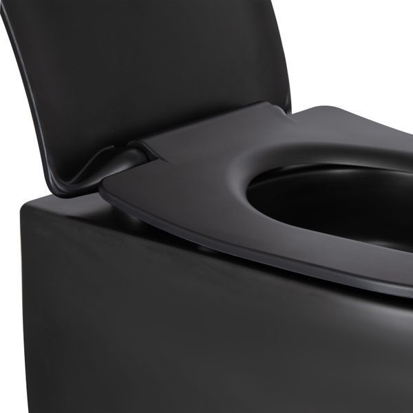 Унітаз підвісний Qtap Taurus безобідковий з сидінням Soft-close QT2433084EUQMB SD00051553 фото