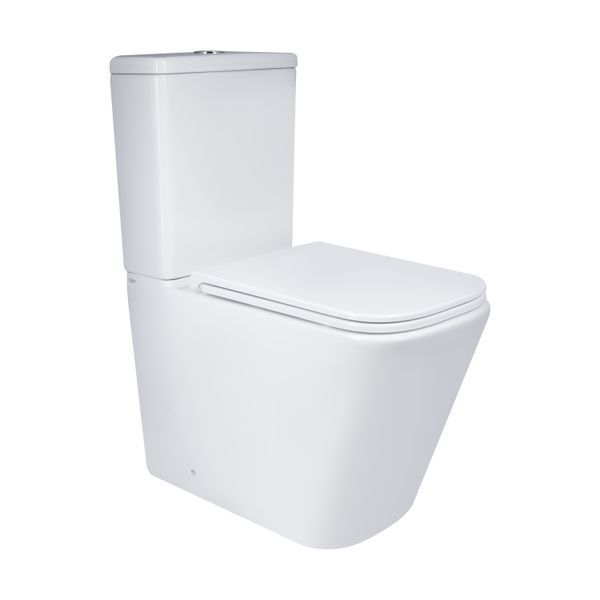 Унітаз підлоговий Qtap Tern Ultra Quiet безобідковий з сидінням Soft-Close QT17222175AUQ1W Білий, компактний SD00051948 фото