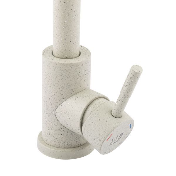 Змішувач для кухні Lidz Aria 015F (k35) LDARI015FGRE34950 Grey, одноважільний, поворотний вилив SD00041054 фото