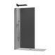 Душова перегородка Koer SR SP02 Walk-In 100x200, скло 8мм, графіт, Easy Clean (KR5397) KR5397 фото 1