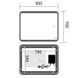Дзеркало Mixxus Premium OLIVARY MR19-90x70-REVERSE (LED Touch, Anti-fog, димер (3-6,5kK)) (MP6630) MP6630 фото 8