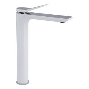 Змішувач для раковини Qtap Presto високий QTPRE269CRW45577 Chrome/White, одноважільний, глянсова поверхня SD00051701 фото