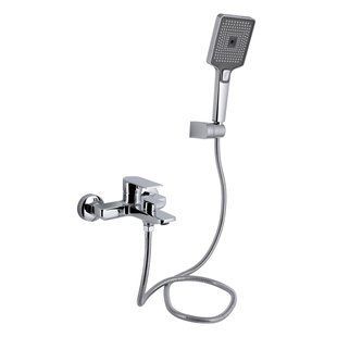 Смеситель для ванны Qtap Aries (c душевым гарнитуром) QTARI259CRM45559 Chrome, латунь, однорычажный SD00051683 фото