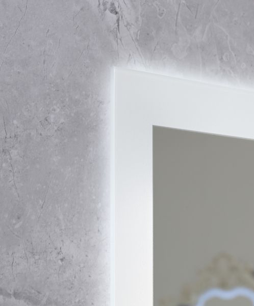 Дзеркало Mixxus FLAT MR04-100x80 з LED Touch, Anti-fog, димером, регулюванням яскравості, годинник MI6927 фото