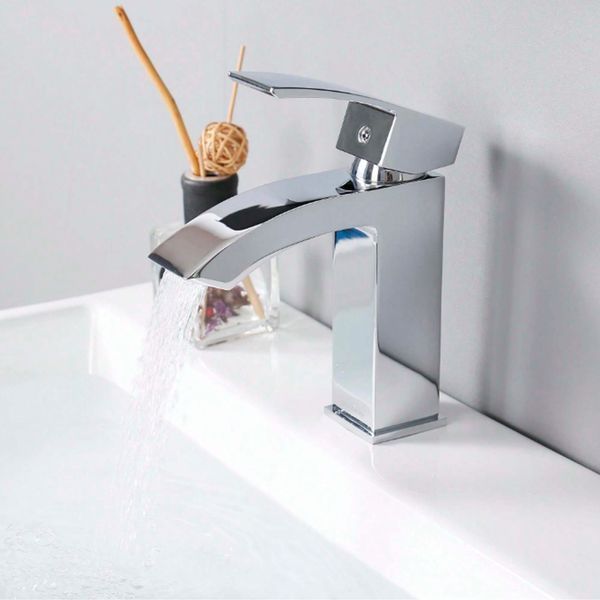 Смеситель для раковины Qtap Swan Cascada QTSWA270CRM45564 Chrome, однорычажный, латунь, глянцевая поверхность SD00051688 фото