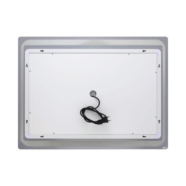 Дзеркало Qtap Mideya 800х600 з LED-підсвічуванням Touch, з антизапітнінням, годинником, диммером, рег. яскравості QT2078NCF8060W SD00051755 фото